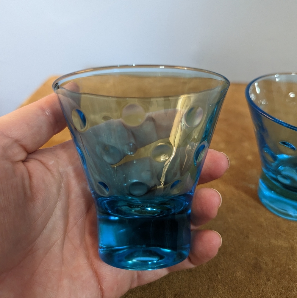 Vintage Blue Dot Glasses - Picture 5 of 5